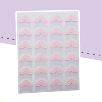 9 Kleur Cartoon Leuke Foto Hoek Stickers Voor Diy Kindje Fotoalbum Of Scrapbook Album 24Pcs/vel roze