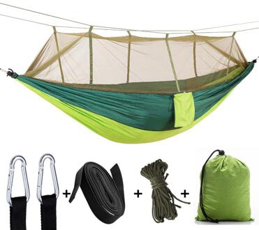 9 Kleur Klamboe Swing Opknoping Bed Tent Hangmat Nylon Stevige Liften Opknoping Camping Tenten Duurzaam Buitenshuis Reizen Couch donker groen