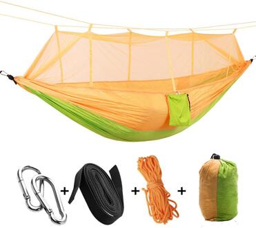 9 Kleur Klamboe Swing Opknoping Bed Tent Hangmat Nylon Stevige Liften Opknoping Camping Tenten Duurzaam Buitenshuis Reizen Couch geel