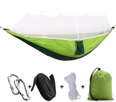 9 Kleur Klamboe Swing Opknoping Bed Tent Hangmat Nylon Stevige Liften Opknoping Camping Tenten Duurzaam Buitenshuis Reizen Couch licht groen