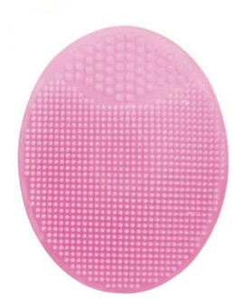 9 Kleur Silicone Cleaning Pad Wassen Gezicht Gezichts Exfoliërende Borstel Spa Skin Scrub Cleanser Gezicht Reiniging Tools-1PCS Roze