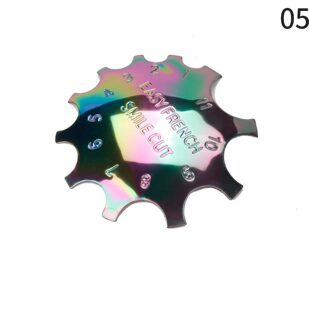 9 Maten Eenvoudige Franse Glimlach Cut V Lijn Amandel Vorm Tips Edge Trimmer Nail Cutter Diy Franse Nail Template Gereedschap 05