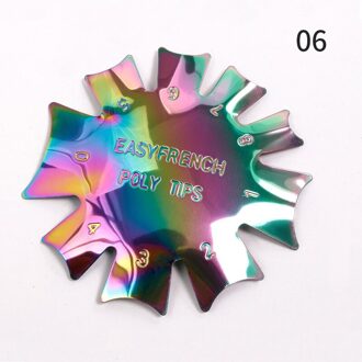 9 Maten Eenvoudige Franse Glimlach Cut V Lijn Amandel Vorm Tips Edge Trimmer Nail Cutter Diy Franse Nail Template Gereedschap 06