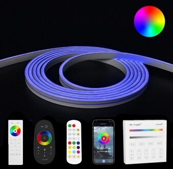 9 meter RGB neon led flex midi recht - complete set neon verlichting