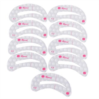 9 Pairs Herbruikbare Wenkbrauw Stencils Grooming Kit Make Shaper Set Template Tool Make Tekening Gids Spruw Kaarten