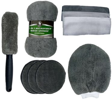 9 Pcs Microfiber Car Cleaning Kit Cleaning Wassen Gereedschap Auto Care Set Brush Cleaner