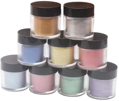 9 Pcs/set Pearlescent Mica Pigment Pearl Powder UV Resin Crystal Epoxy Craft DIY Jewelry Making Toning Color Highlight G8TB