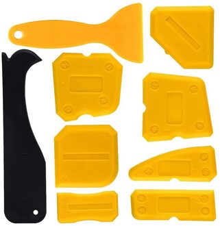 9 Pcs Siliconenkit Schraper Smoothing Tool Caulking Tool Kit Grout Afwerking Gereedschap Voor Badkamer Keuken Kamer