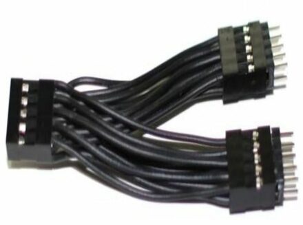 9-Pin HD-Audio Internal Header Y Splitter Cable 10cm - small