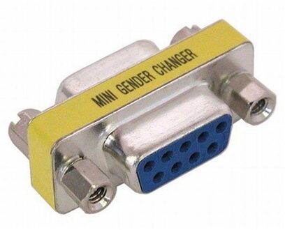 9 pin Serial Gender RS232 Changer Female to Female Adapter