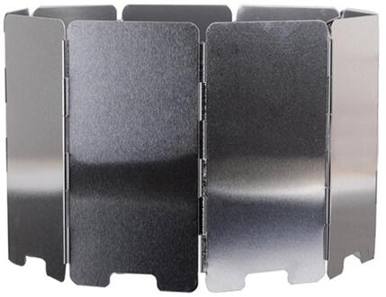 9 Platen Wind Shield Camping Outdoor Koken Kookgerei Hout Kachel Pot Set Winddicht Scherm Aluminium Picknick Kachel Voorruit