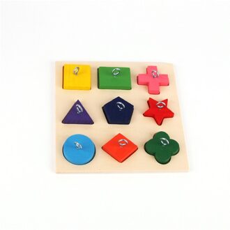 9 Rooster Kleur Houten Blok Educatief Speelgoed Papegaai Training Speelgoed Vogel Benodigdheden Educatief Speelgoed Diy Speelgoed Accessoires