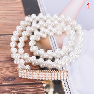 9 Stijlen Elegante Taille Bloem Elastische Ketting Gesp Vrouwen Parel Kristal Riem Vrouwelijke Meisjes Jurk Crystal Strap Tailleband 1