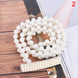 9 Stijlen Elegante Taille Bloem Elastische Ketting Gesp Vrouwen Parel Kristal Riem Vrouwelijke Meisjes Jurk Crystal Strap Tailleband 2