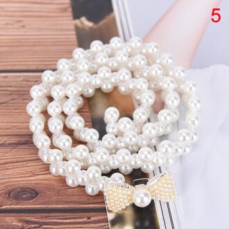 9 Stijlen Elegante Taille Bloem Elastische Ketting Gesp Vrouwen Parel Kristal Riem Vrouwelijke Meisjes Jurk Crystal Strap Tailleband 5