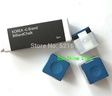9 stks/partij Originele G Korea Blauw/roze/zwart/geel Biljart snooker krijtjes Biljart Snooker accessoires