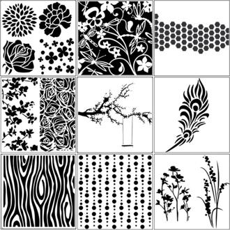 9 Stks/set Boom Airbrush Schilderen Stencil Diy Scrapbooking Album Craft Herbruikbare T3EA