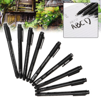 9 Stks/set Fineliner Pen Professionele Vilt Tip Art Marker Tekening Schets Fine Liner Pen Voor Schrijven Cartoon Manga Illustraties