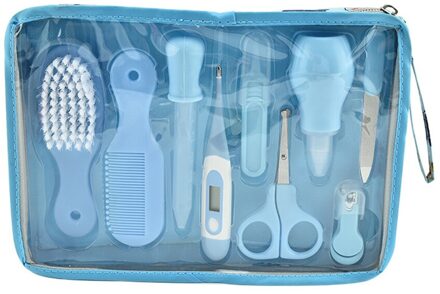 9 Stks/set Multifunctionele Pasgeboren Baby Kids Nail Gezondheidszorg Thermometer Grooming Brush Kit Gezondheidszorg Accessoires Toiletartikelen Set PJ3578K