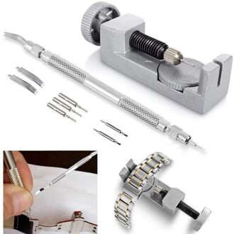 9 stks/set Verstelbare Metalen Horloge Band Strap Spring Bar Link Pin Remover Armband Repair Tool Ontmanteling Kit Set voor Horlogemaker