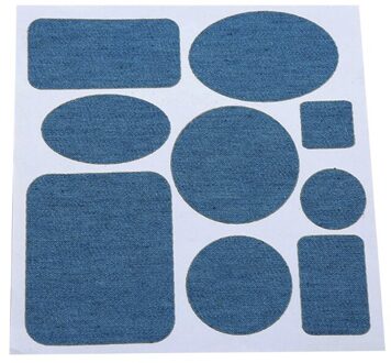 9 Vormen Iron On Patches Denim Jean Reparatie Patches Kleding Reparatie Patch Kit Voor Binnen Jeans En Kleding Reparatie A14 21 8YY605206-A