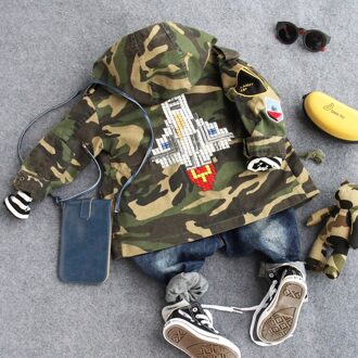 90-135Cm Winter Thicken Warm Fleece Camouflage Jongens Jas Kids Warme Dikke Winter Jas Kinderen winter Jas 5T