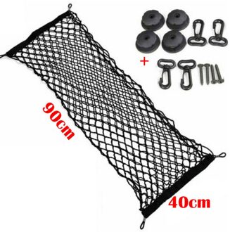 90*40 Cm Auto-Styling Boot String Mesh Elastische Nylon Achter Back Cargo Trunk Organizer Bagage Netto houder Auto Accessoire