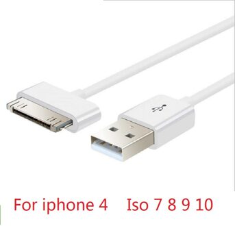 90 Cm 30pin Usb Datakabel Voor Apple Data Sync 30pin Usb Kabel Voor Iphone 4 4 4s Ipad 1 2 3 Itouch4 Opladen kabel