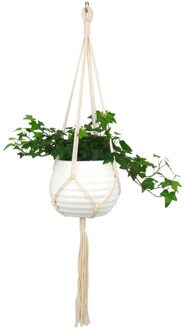 90 Cm Geknoopt Macrame Plant Hanger Vintage Katoen Linnen Bloempot Mand Lifting Touw Opknoping Mand Pot Houder Tuingereedschap # y5