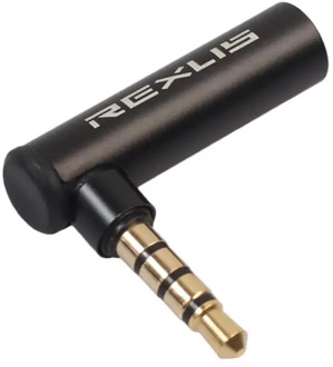 90 Degree Right Angled 3.5mm Male To Female Audio Converter Adapter Connector L Type Stereo Earphone Microphone Plug