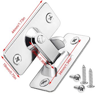 90 Graden Effen Deur Dagschoot 304 Rvs Slot Schuifdeur Haakse Gesp 304 Roestvrij Staal 90 Graden klink