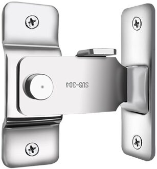 90 Graden Effen Deur Dagschoot Rvs Haak Klink Slot Schuifdeur Gesp Voor Huishoudelijke Slaapkamer Levert Ornamenten B