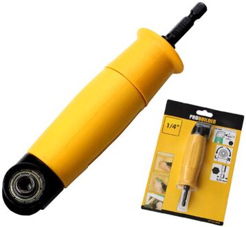 90 graden Haakse Boor Chuck Universele Bit Driver Hoek Elektrische Power Draadloze Adapter Schroevendraaier