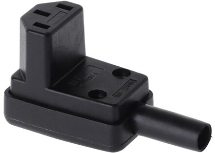 90 Graden Schuine Iec 320 C13 Vrouwelijke Plug Ac 10A 250V Netsnoer Kabel Connector W8ED