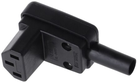 90 graden Schuine IEC 320 C13 Vrouwelijke Plug AC 10A 250V Netsnoer Kabel Connector
