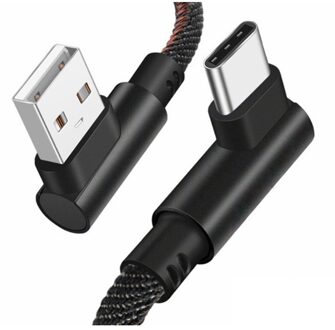 90 Graden Usb Kabel Snelle Opladen Micro Usb-kabel Voor Redmi Note 8 Pro Samsung S10 S9 USB-C Kabel 1M 2M Charger Data Cord