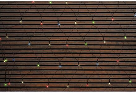 90 LED Netverlichting - 2x1 meter - Warm wit - multicolor