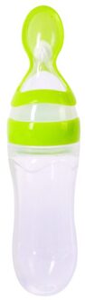 90 Ml Siliconen Squeeze Baby Zuigelingen Rijstgraangewas Flessen Met Lepel Pasgeboren Peuter Feeder Zuigfles 04