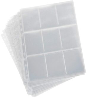 90 Zakken Trading Gaming Card Mouwen Opslag Portefeuilles Album Pagina 'S Collection Munthouders Portefeuilles Mouwen Set Fotoalbums Qw