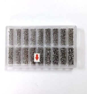 900 stks/set Zilver Rvs Tiny Schroeven Voor Bril Horloge Klok Repair Kit Tools Doos Van Diverse Schroeven schroef