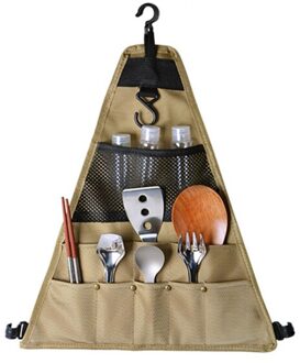 900D Oxford Doek Camping Picknick Tas Portable Outdoor Servies Zak Hangable Bestek Organisator Voor Backpacken, Bbq, Wandelen