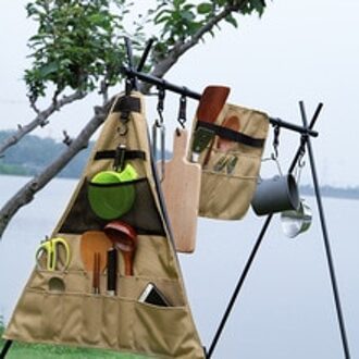 900D Oxford Doek Camping Picknick Tas Portable Outdoor Servies Zak Hangable Bestek Organisator Voor Backpacken, Bbq, Wandelen