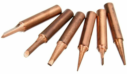 900M-T 936 Solder Iron Pure Red Copper Diamagnetic Tips Lead-Free Lower Temperature Soldering Welding Tool for Soldering Station