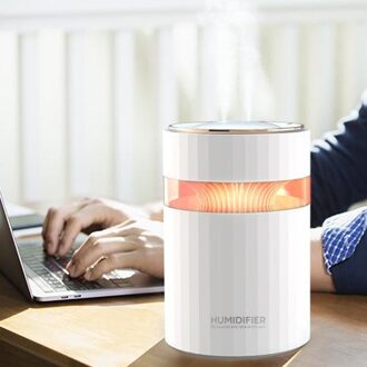 900Ml Luchtbevochtiger Etherische Olie Aroma Diffuser Mist Luchtreiniger Kantoor Tafelblad wit