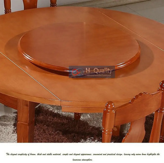 900MM/36INCH Dia Solid Oak Wood Quiet Smooth Lazy Susan Rotating Tray Dining Table Swivel Turntable Plate Of 6 Colors Choice