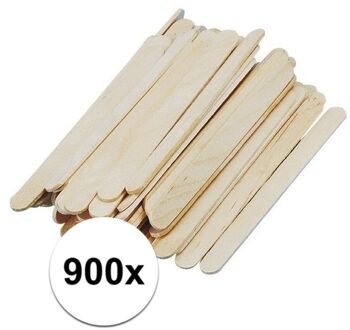 900x naturel ijsstokjes knutselhoutjes 5,5 cm - knutselstokjes