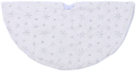 90Cm 122Cm Kerstboom Rok Pluche Pailletten Geborduurde Kerstboom Rok Schort Kerst Party Ornamenten 2 / 90 CM