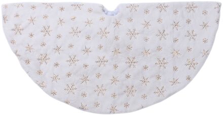 90Cm 122Cm Kerstboom Rok Pluche Pailletten Geborduurde Kerstboom Rok Schort Kerst Party Ornamenten 3 / 90 CM