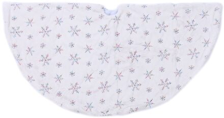 90Cm 122Cm Kerstboom Rok Pluche Pailletten Geborduurde Kerstboom Rok Schort Kerst Party Ornamenten 4 / 90 CM