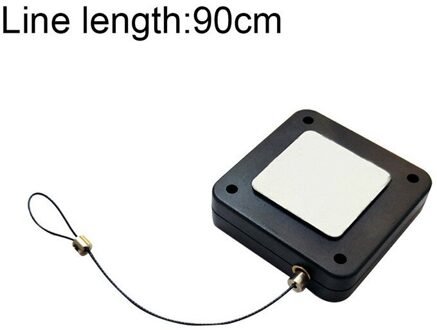 90Cm Eenvoudige Deurdranger Buiten Punch-Gratis Intrekbare Automatische Sensor Deursluiters Zelf Pull Lijn Onder Deur Beugel dichter zwart 90cm